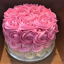 Pink Ombre Vanilla Buttercream Cake