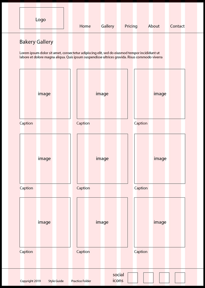 Cupcake Delights by Christina Wireframe 2 image